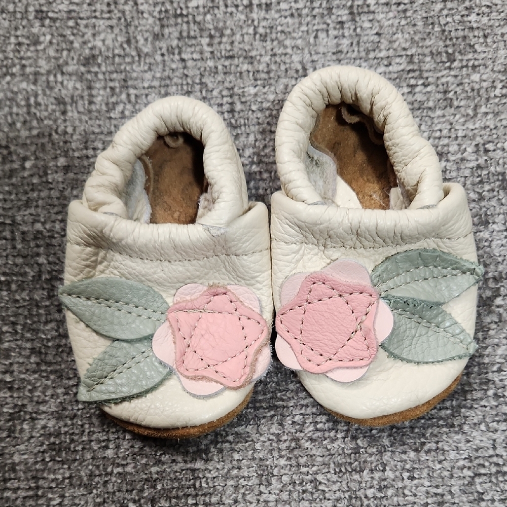 Pink Floral Kids Shoes